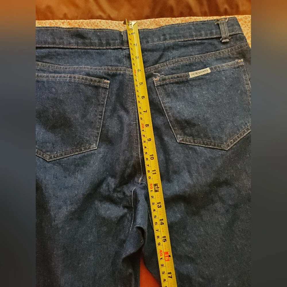 CHI PANTS SANTA CRUZ ORIGINAL 84-91 RUN BLUE JEANS 34 100% COTTON NWOT